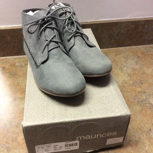 Gray Lace Up Maurice’s Shoe